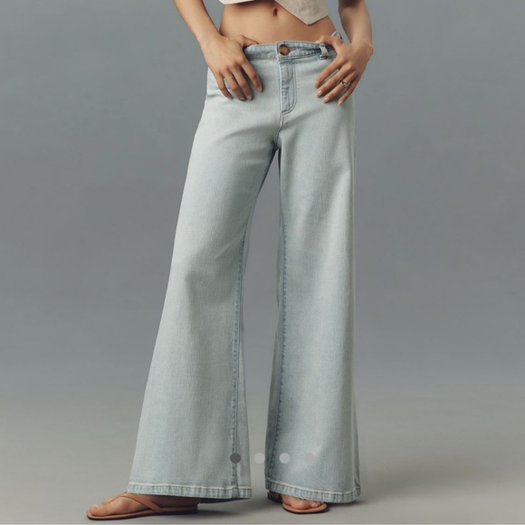 Anthropologie Denim - Light Blue Wide-Leg Jeans